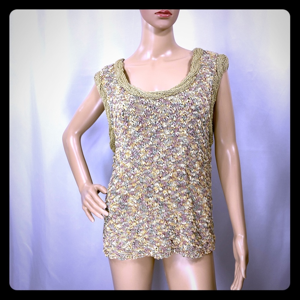 Boulce Knit Sleeveless Pullover Boutique Sweater